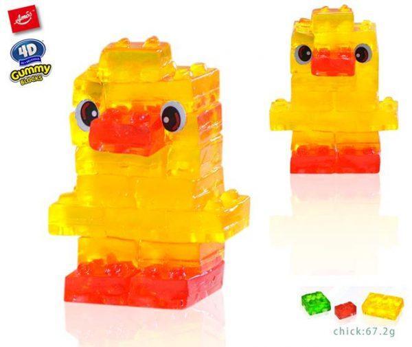 Amos Żelki Klocki 4D Do Budowania Gummy Blocks 100g