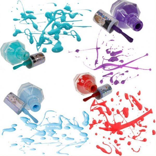 Kraina lodu Frozen duży zestaw lakierów do paznokci & separator