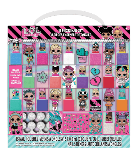LOL Surprise! Mega zestaw 15 lakierów do paznokci