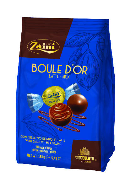 Czekoladowe nadziewane praliny kulki Boule d'Or z mlecznej czekolady 154g