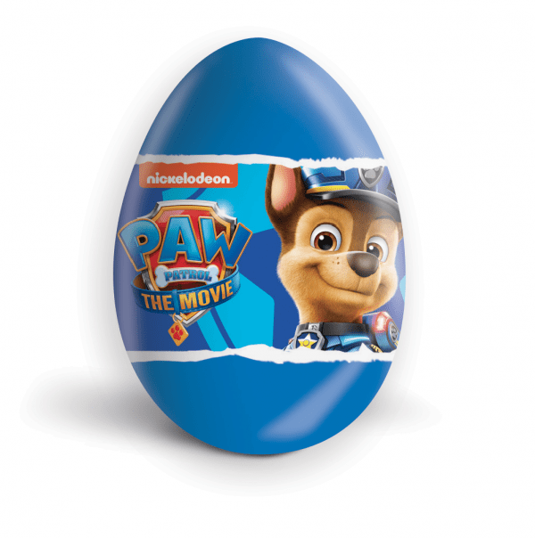 Czekoladowe jajko niespodzianka 20g Psi patrol karton 24 sztuki