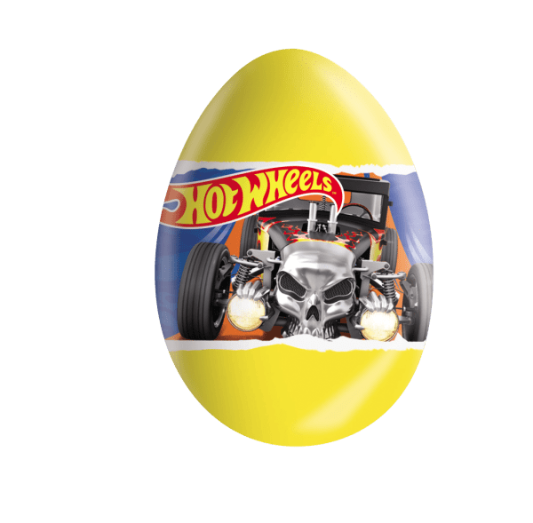 Czekoladowe jajko niespodzianka 20g Hot Wheels karton 24 sztuki