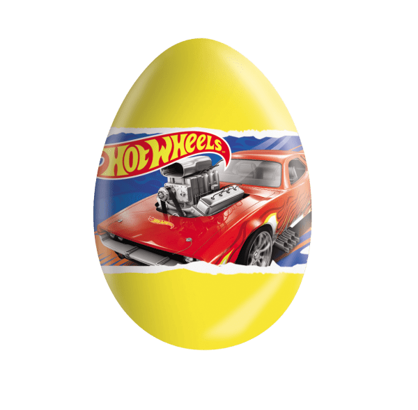 Czekoladowe jajko niespodzianka 20g Hot Wheels karton 24 sztuki