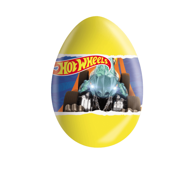 Czekoladowe jajko niespodzianka 20g Hot Wheels karton 24 sztuki