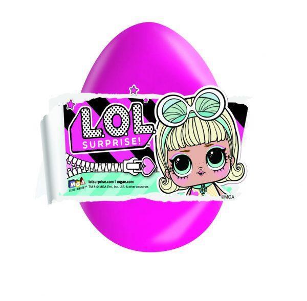 Czekoladowe jajko niespodzianka 80g LOL! Surprise wytłaczanka 4 sztuki