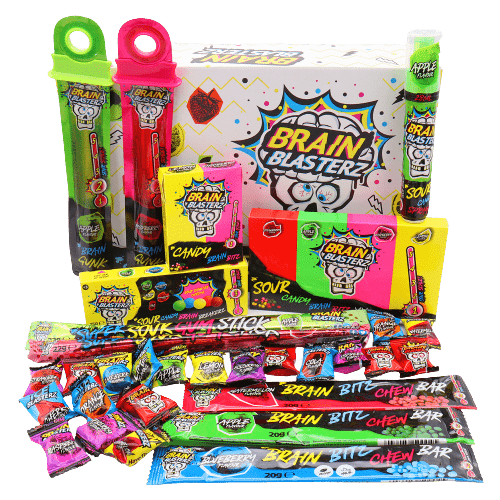 Brain Blasterz kwaśne słodycze duży zestaw prezentowy