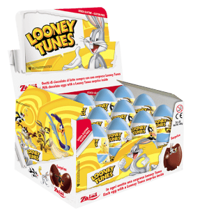 Czekoladowe jajko niespodzianka 20g Looney Tunes karton 24 sztuki
