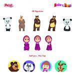 Czekoladowe jajko niespodzianka 20g Masza i niedźwiedź karton 24 sztuki