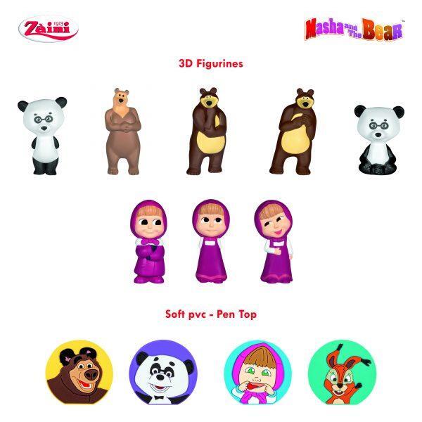 Czekoladowe jajko niespodzianka 20g Masza i niedźwiedź karton 24 sztuki