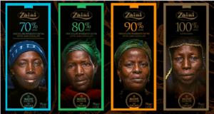 Czekolady gorzkie 70% 80% 90% 100% kakao Women of Cocoa zestaw 4 x 75g