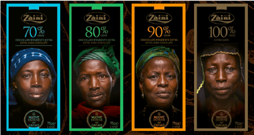 Czekolady gorzkie 70% 80% 90% 100% kakao Women of Cocoa zestaw 4 x 75g