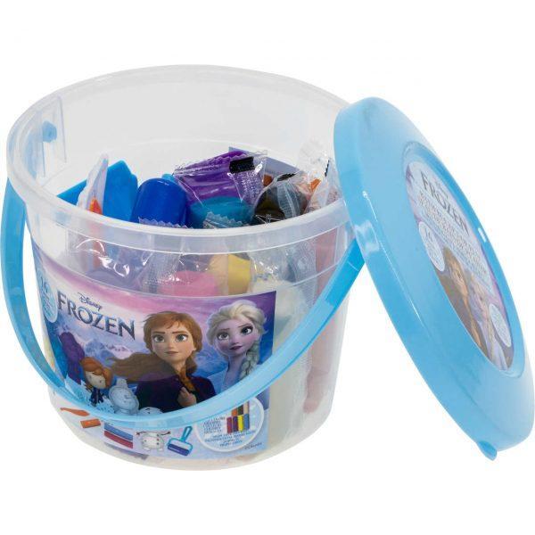 Kraina lodu Frozen wiaderko z ciastoliną-mydłem i akcesoriami zabawa i kąpiel