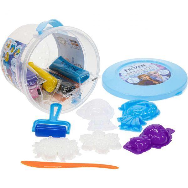 Kraina lodu Frozen wiaderko z ciastoliną-mydłem i akcesoriami zabawa i kąpiel