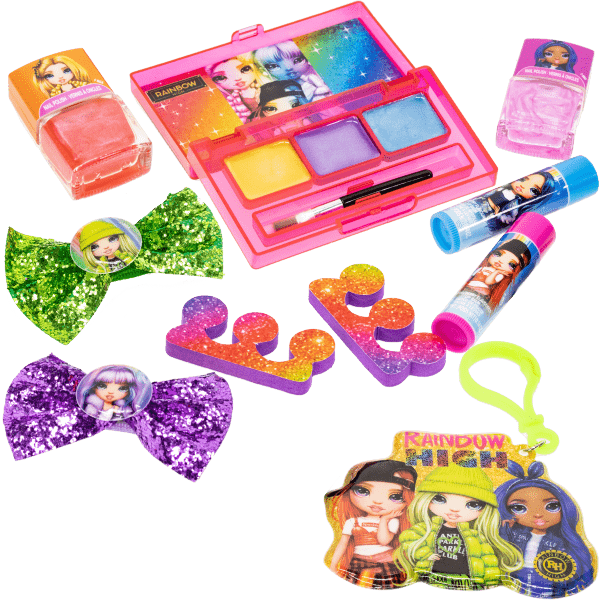 Rainbow High Duży Zestaw Prezentowy kosmetyków w plecaku