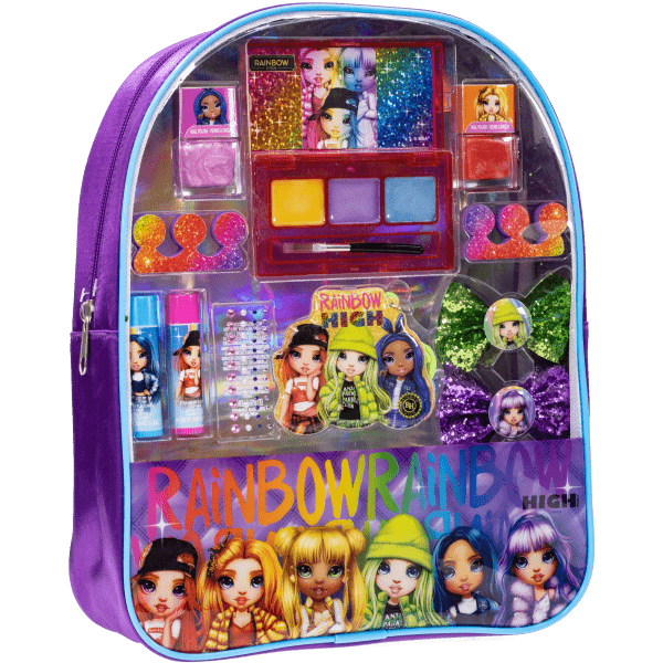 Rainbow High Duży Zestaw Prezentowy kosmetyków w plecaku