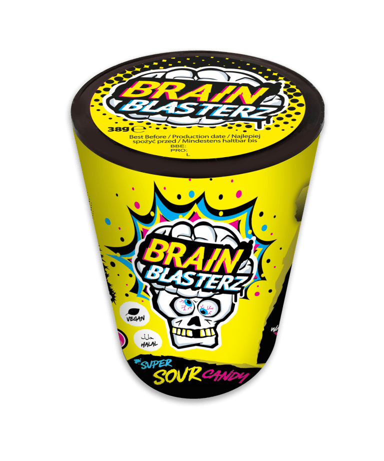 A330800 SUPER SOUR CANDY (COST DOWN 38g) TUB VISUAL
