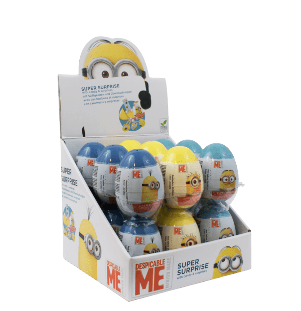 Jajko z niespodzianką i cukierkami 10g Minionki Minions