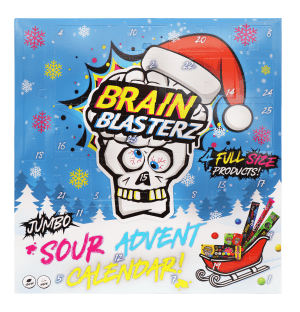 Brain Blasterz Kalendarz Adwentowy 306g zestaw kwaśnych słodyczy