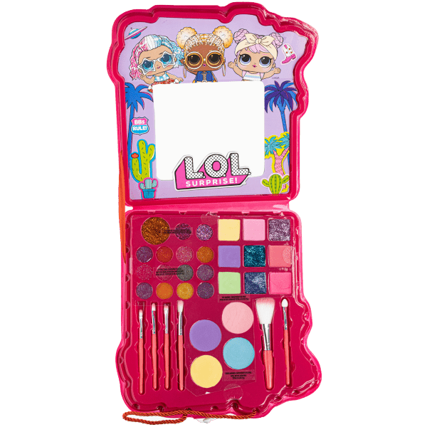 LOL Surprise! Mega paleta kosmetyków do makijażu w ozdobnym miękkim etui