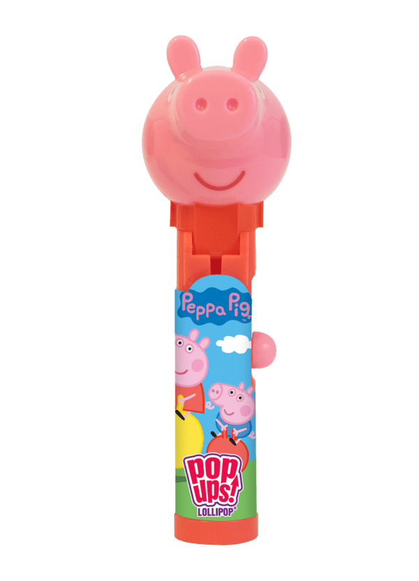 Pop Ups Lollipop Peppa Pig Świnka Peppa Wysuwany Lizak-Zabawka Karton 12 Sztuk