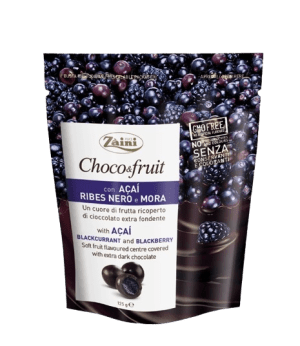 Draże Owocowe W Czekoladzie Zaini Choco&Fruit o smaku Acai Porzeczki i Jeżyny 125g