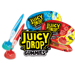 Juicy Drop Gummies Owocowe Żelki Z Kwaśnym Żelem W Pisaku Bazooka Candy 57g