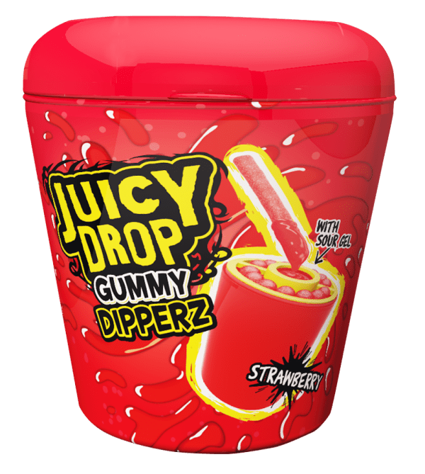 Juicy Drop Gummy Dipperz Żelkowe Patyczki Z Kwaśnym Żelem Do Maczania 96g