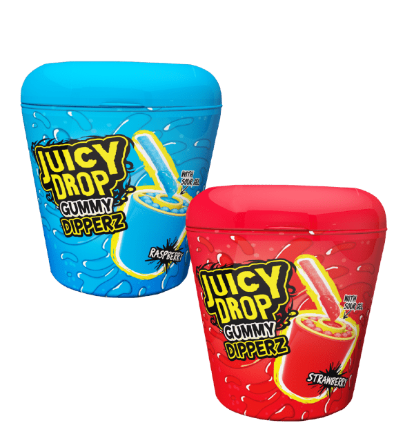 Juicy Drop Gummy Dipperz Żelkowe Patyczki Z Kwaśnym Żelem Do Maczania 96g