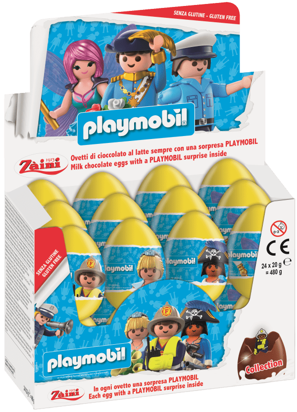 Czekoladowe jajko niespodzianka 20g Playmobil karton 24 sztuki