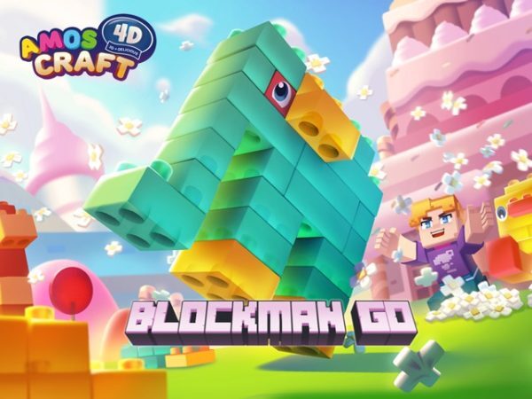 Amos Żelki Ludziki 4D Do Składania Gummy Blockman Dress Up 85g