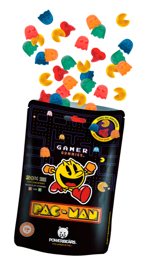 PAC-MAN Gamer Gummies Żelki W Kształcie Postaci z Gry Wzbogacone Witaminami 125g