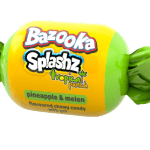 Bazooka Splashz Tropical Punch Amerykańskie Owocowe Cukierki-Żujki Bazooka Candy Mega Paka 120g