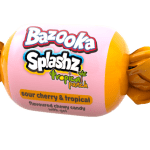 Bazooka Splashz Tropical Punch Amerykańskie Owocowe Cukierki-Żujki Bazooka Candy Mega Paka 120g