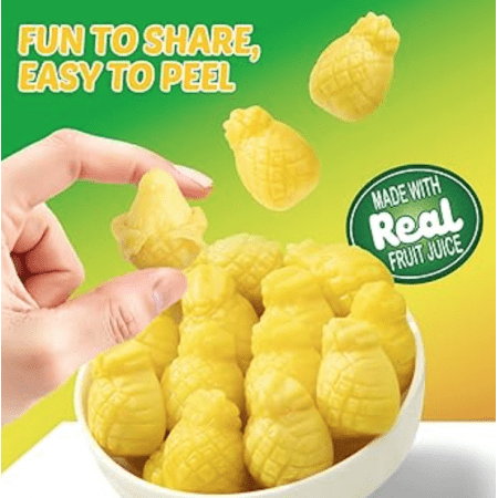 Amos Peelerz Pineapple Obieralne Żelki w Kształcie Ananasów 65g