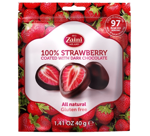 Liofilizowane Czarne Porzeczki w Ciemnej Czekoladzie Zaini 40g