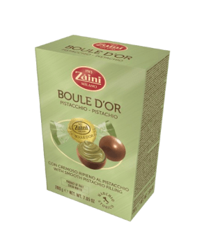 Czekoladowe Nadziewane Praliny Kulki Boule d'Or Latte z Mlecznej Czekolady Box 200g